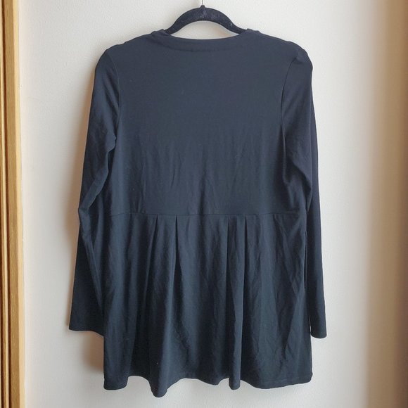 J. Jill Black V-Neck Tunic With Pockets Size XS - Picture 9 of 10